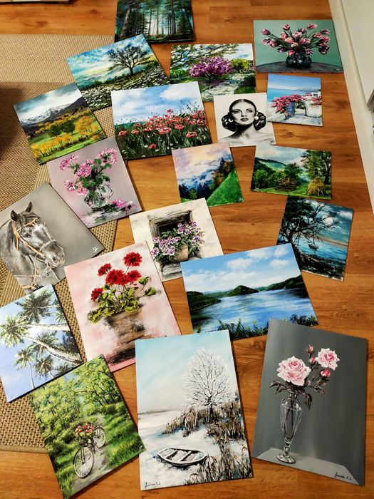 Picturi acrilice pe pânză