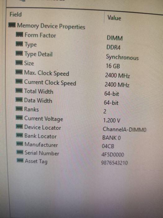 Memorie RAM DDR4 16 gb