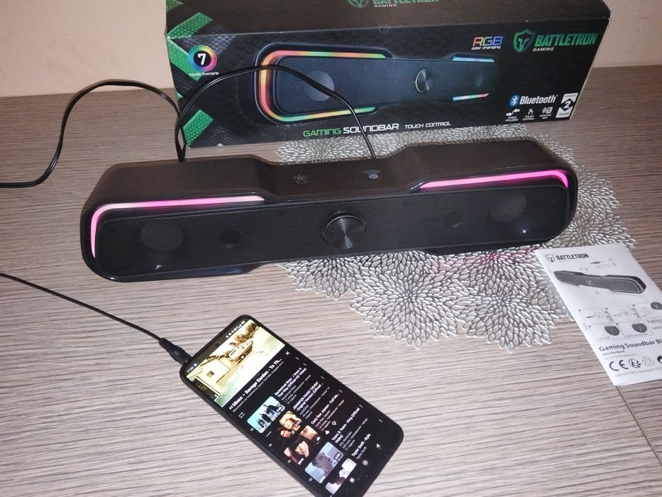 Геймърски Саундбар Battletron Gaming Soundbar c RGB Bluetooth