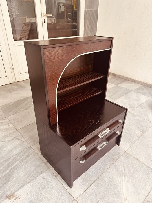 Ретро шкаф / нощно шкафче с рафтове и чекмеджета