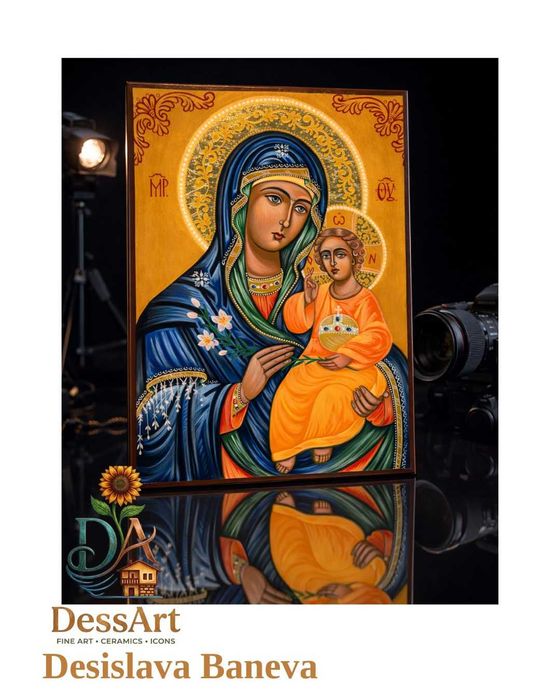 Ръчно рисувана икона от Майстор
