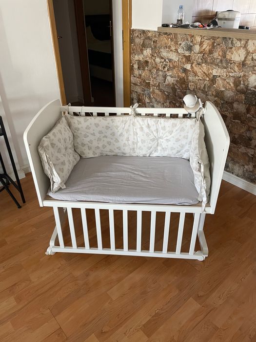 Pat bebe lemn nuc co sleeper Ninna - 1600lei in magazin