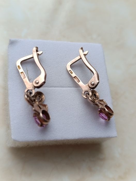 Советские  подростковые серебряные серьги.