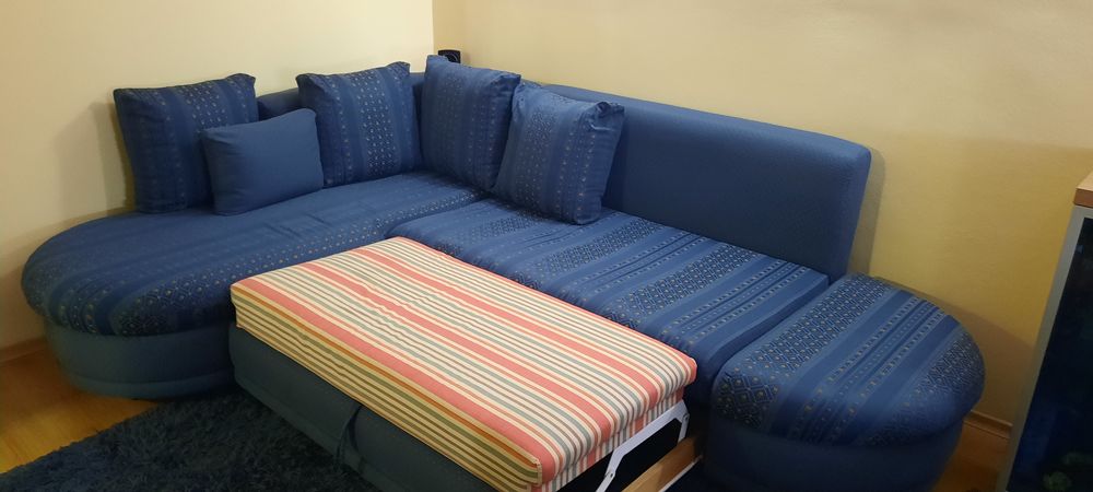 Диван хол ъглов разтегателен