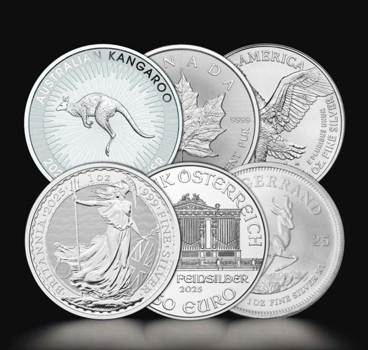 Сребърни монети по 1 oz
