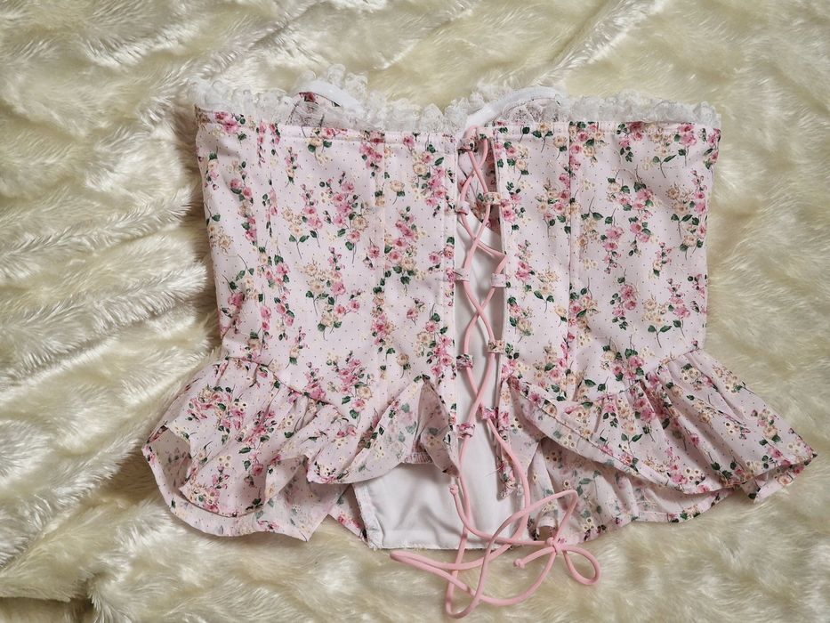 Новый корсет розовый