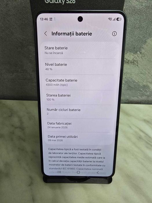 Samsung Galaxy S26 256Gb Duos Black Bmg Amanet 102285