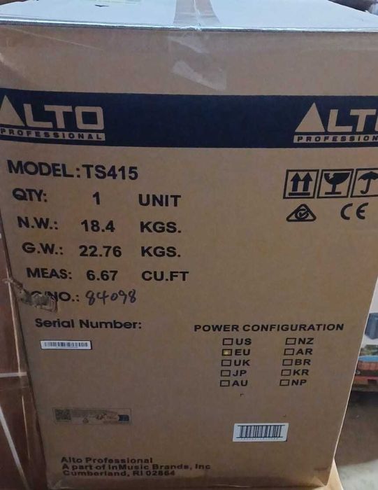 Boxa activa Alto TS415 Putere 2500W Noua