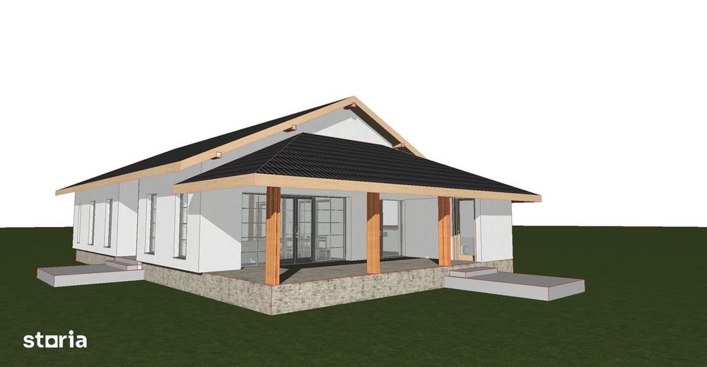 De vânzare – Casă nouă în roșu, sat Sârbi, comuna Sarbi (Bihor)