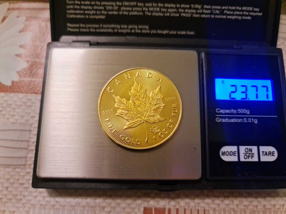 Монета "Канадски кленов лист" 2021