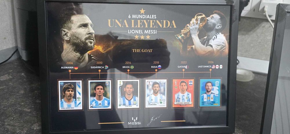 Messi cupa mondiala poster A4 inramat calitate premium
