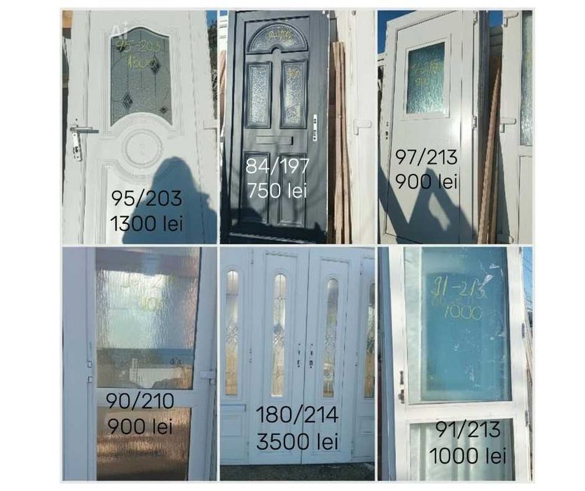Promotie la usi de exterior cu vitralii, design clasic, usi premium.