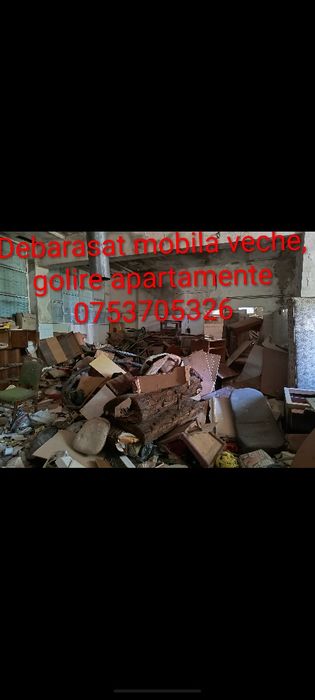 Servicii de debarasare, mobila,moloz,gunoi, golire pivnițe, subsoluri, case, beciuri