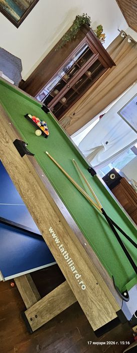 Билярдна маса, тенис и трапезна