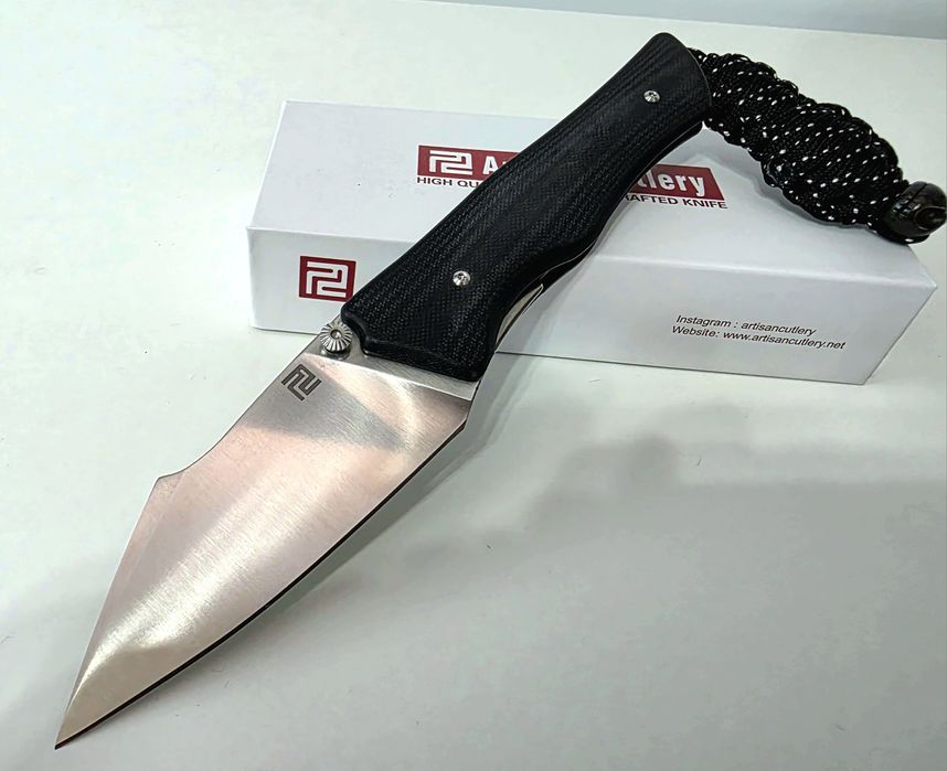 Cutit pliabil EDC Artisan Ahab, otel AR-RPM9, nou