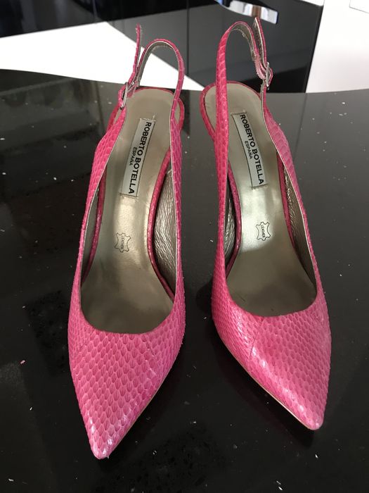 Оригинални сандали на ток Guess, Roberto Botella естествена кожа