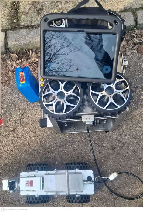 Robot Inspecție Conducte 260mm – CCTV PAN/TILT, Cablu 200m