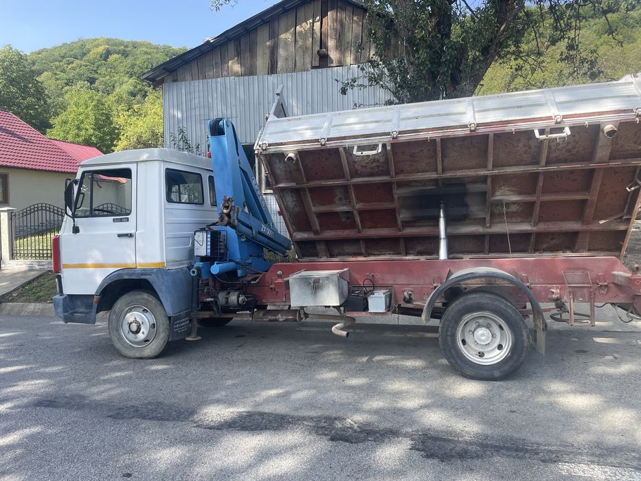 Bascula iveco zeta 6,5 t cu macara