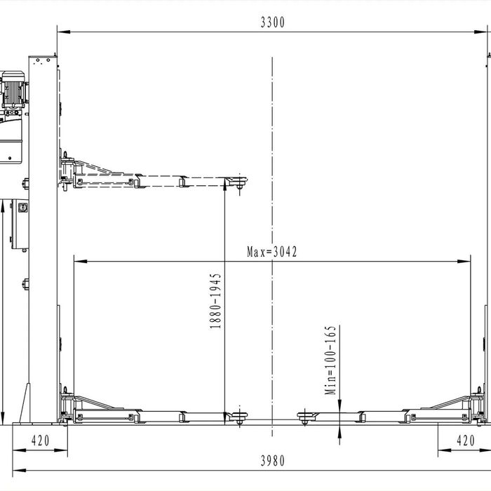 Elevator cu doua coloane 5,5t