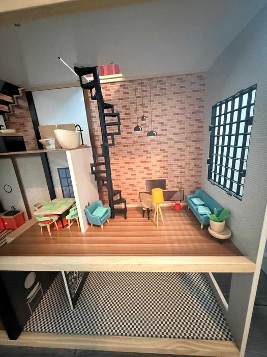 Casa de papusi XXL ( Lidl ) + mobilier complet  400 lei