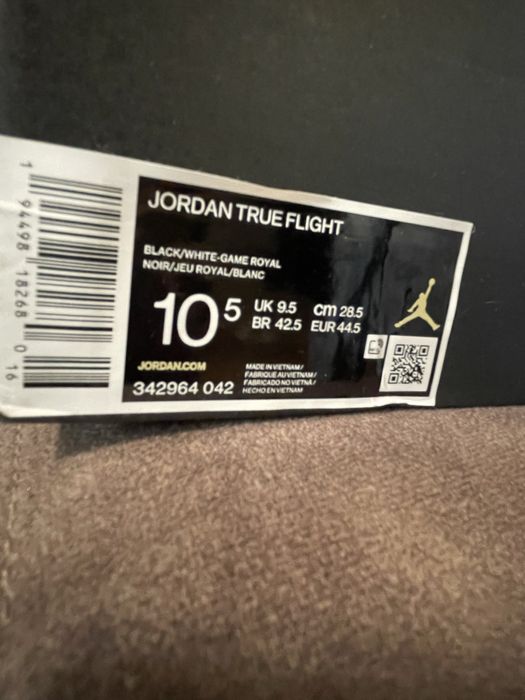 Обувь для баскетбола Jordan True Flight Black