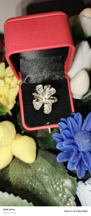 Серебряное кольцо 925 пробы. Размер 19