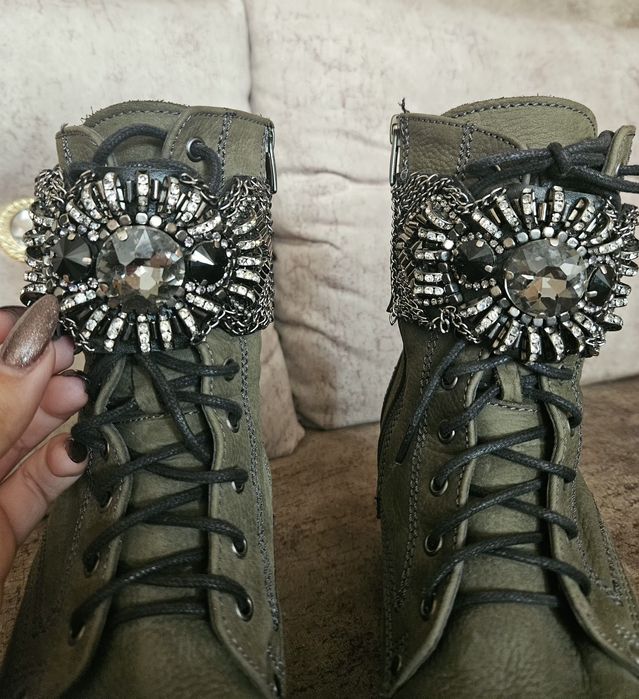 Дамски боти естествена кожа