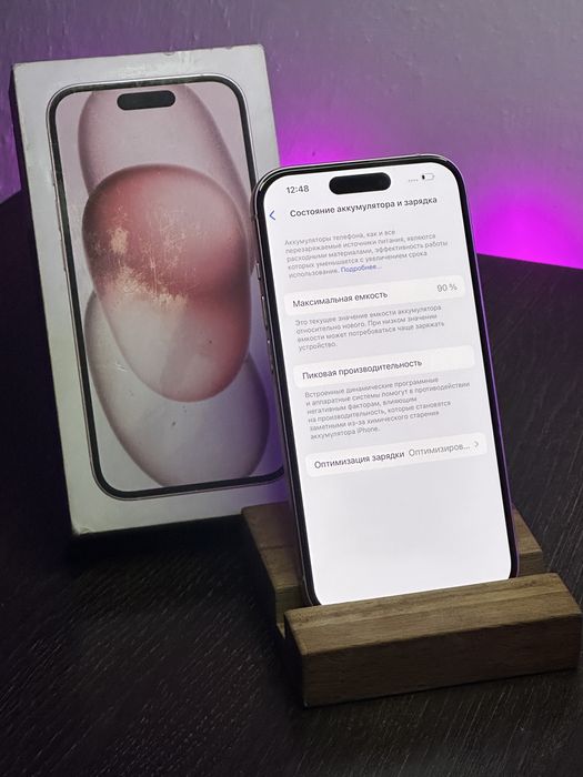 iPhone 15, Айфон 15, АКБ 90%, 128гб