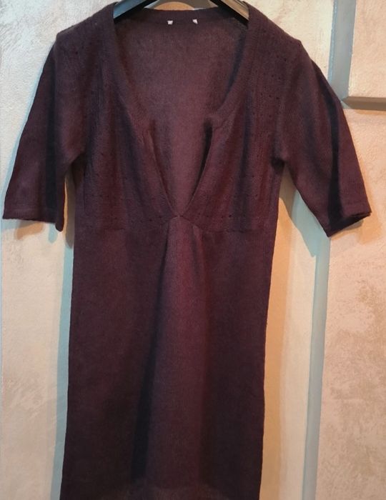 Bluza dama lunga tricot fin size M