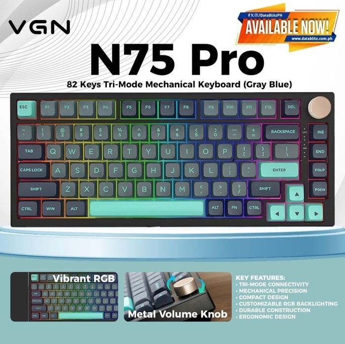 Оригинал! VGN N75 PRO Wireless Беспроводная Механическая Клавиатура
