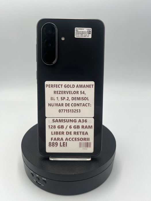Samsung A36  128 GB 6 GB Ram Pret 889 lei Cod 3332