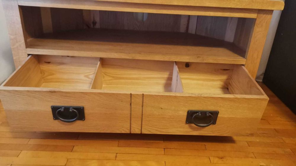 comoda   tv lemn masiv natur 45 x 45 h cu 90cm