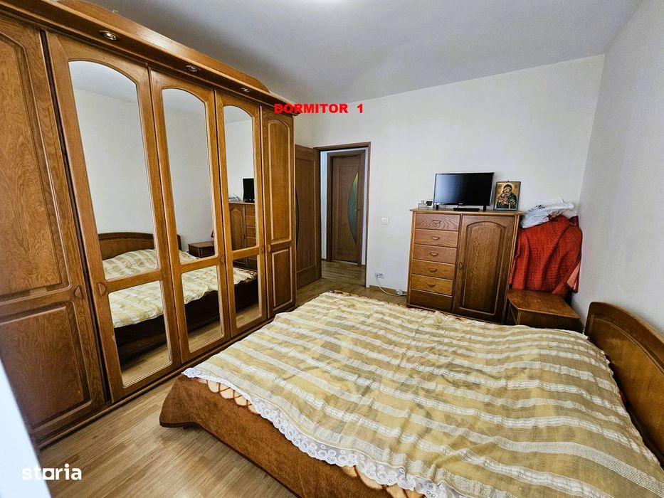 Apart. 4 Camere de Vânzare – Cart. E3, Etaj 3/4, Mobilat și Utilat