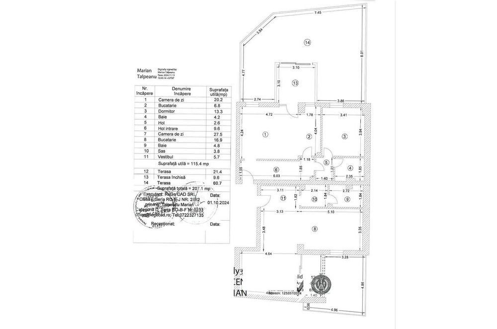 Unirii bloc Boutique apartament 3 camere si curte 207 mp 2025 Tribunal