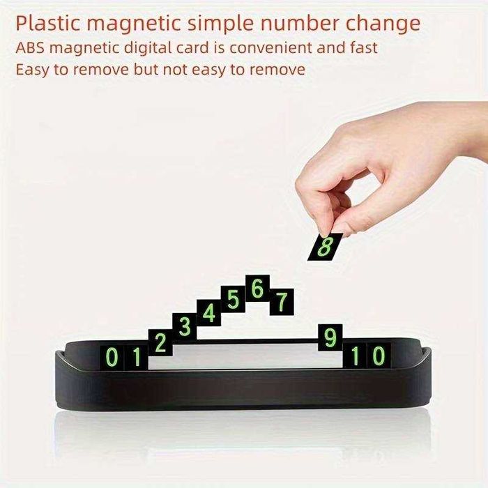 Numar telefon temporar pentru parcare autoadeziv reflectorizant 13 cm