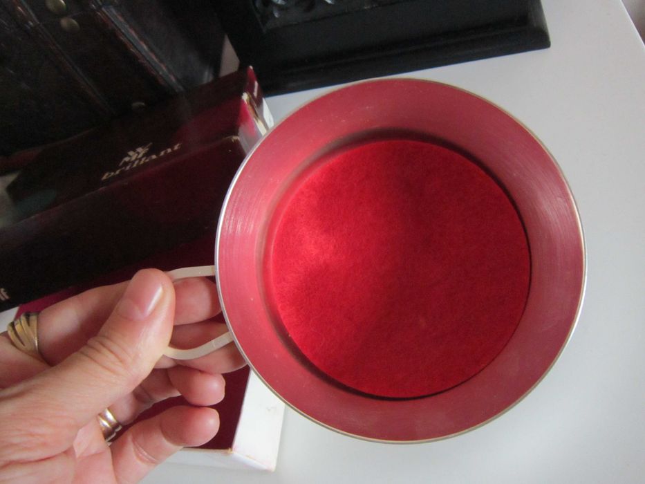 cadou rar suport festiv argintat pt sticle,WMf  Germania 1980 nou