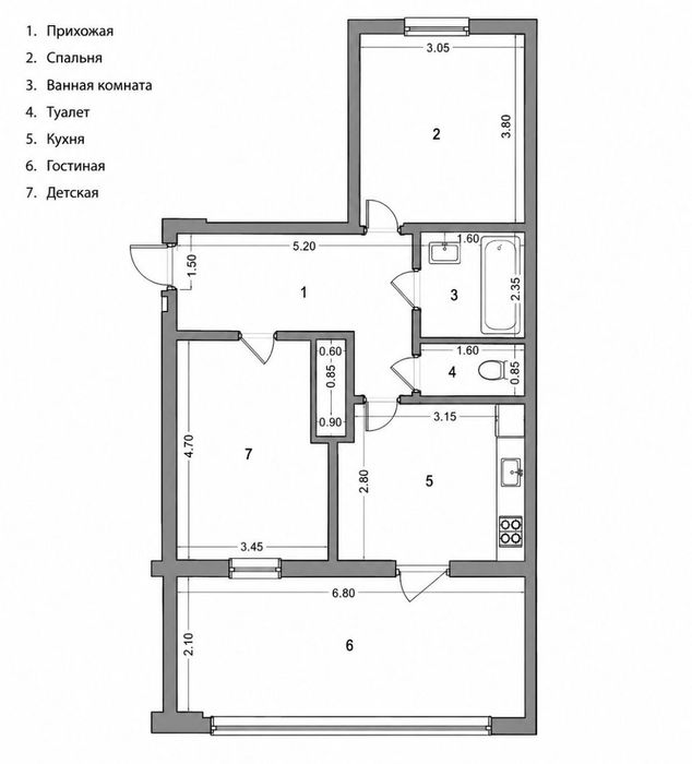 Ташсельмаш Ашхабад парк 2в3/1/4 66м²
