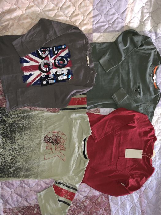 Блузки с дълъг ръкав за момче 110/116 (5-6г) Зара, НМ, Next и др.