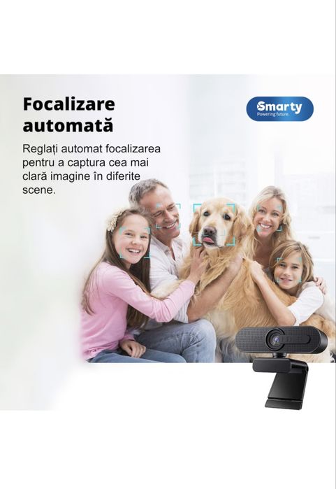 Camera Web Smarty® Jelly C-Vision Pro,microfon incorporat, rotire 360