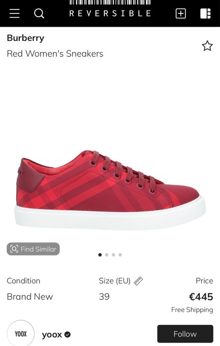 Оригинални кецове BURBERRY 37 номер