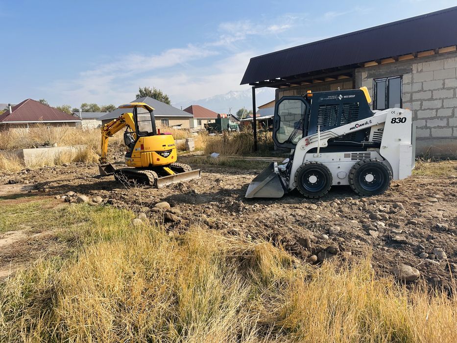 Услуги мини погрузчика, бобкат