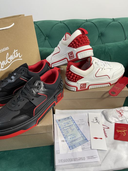 Adidasi Louboutin piele naturala Full Box colectie noua Premium