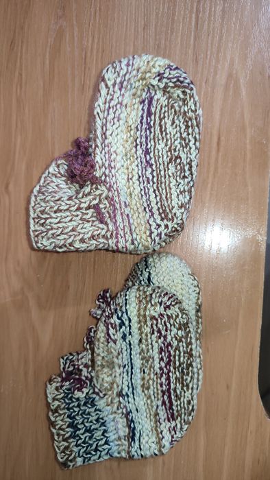 Тапочки вязаные крючком.