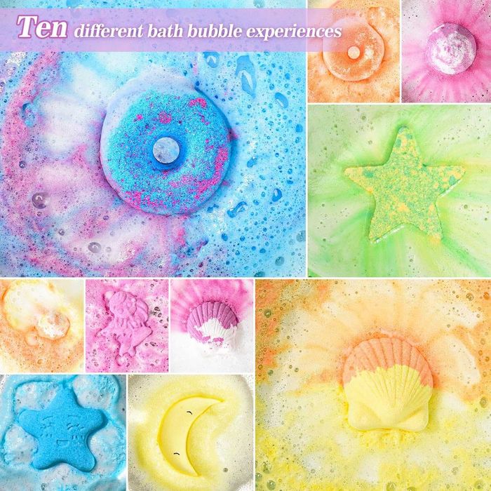 Коледен подарък: DUAIU бомбички за вана, комплект от 10 броя