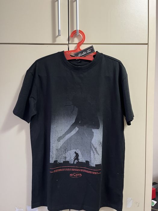 Tricou negru oversized Travis Scott