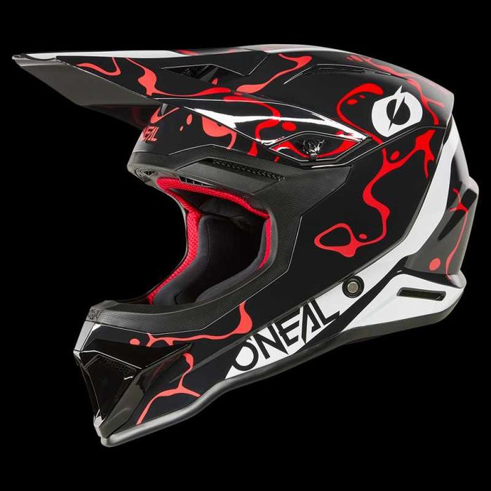 Мото Крос Каска O'NEAL 1Series Splash BLACK/RED V.26