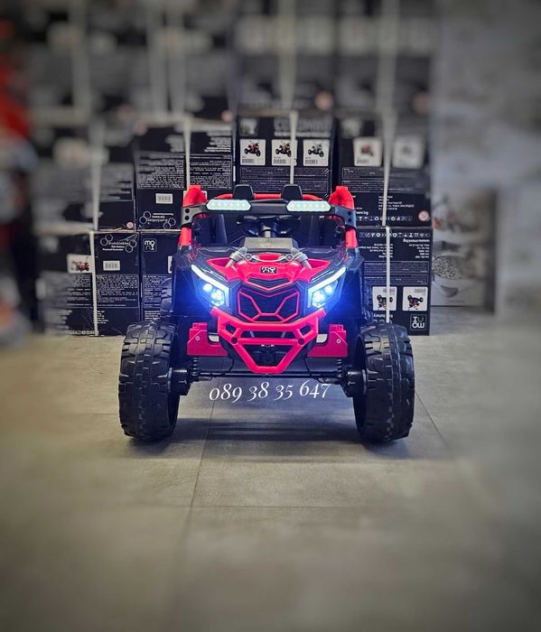 ПРОМОЦИЯ!НОВО!Акумулаторен джип Kansas RED с 24V батерия,меки гуми,4x4