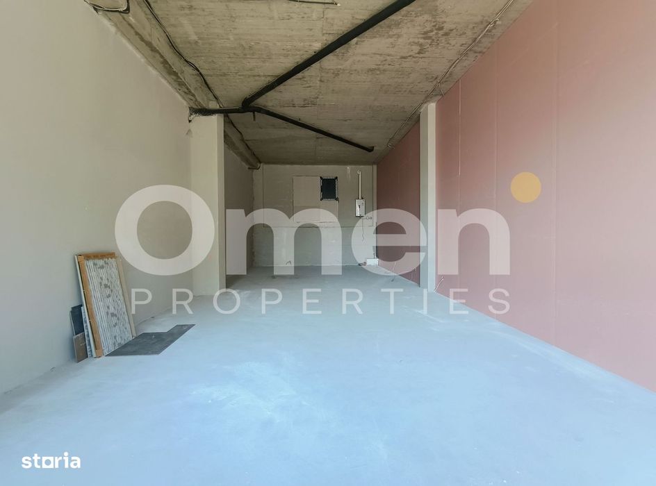 Spațiu comercial 80 mp – Open-space | Acces secundar pentru marfă