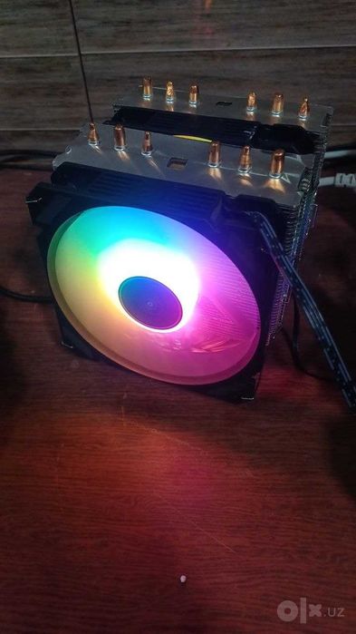 Радиатор процессора (кулер), с 2 RGB вентиляторами. 6 трубок. LGA1700