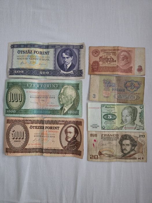 Bancnote vechi Ungaria / Rusia / Germania